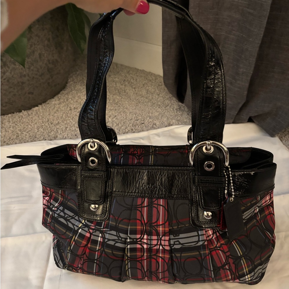 Coach Tartan Plaid Purse